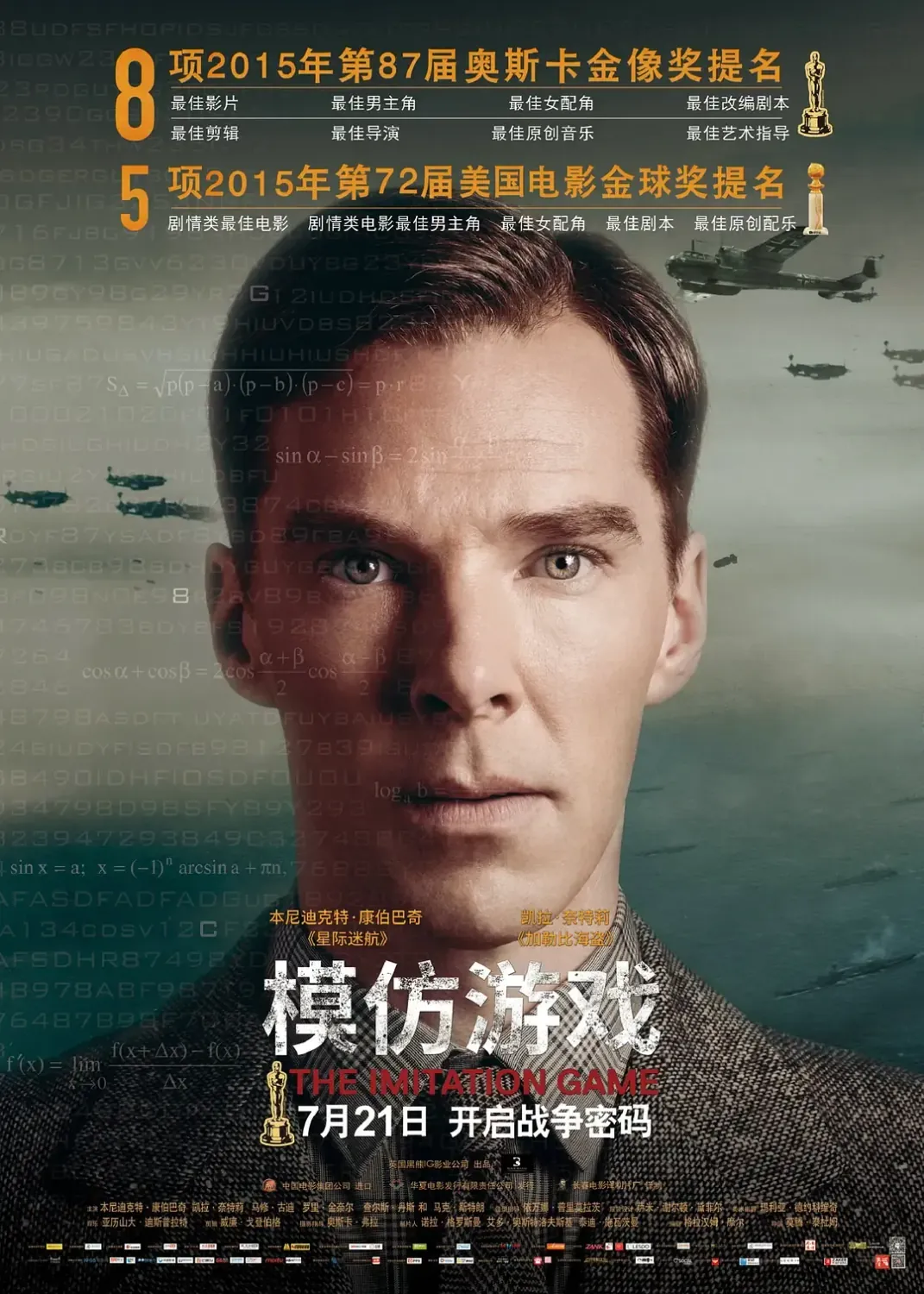 模仿游戏 (2014) 英国剧情传记片 豆瓣分8.8 资源下载 [1080P REMUX]